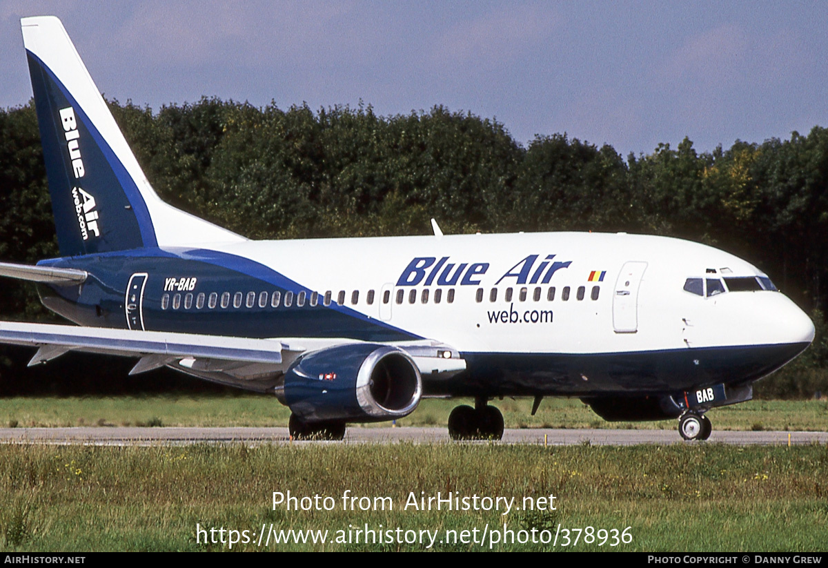 Aircraft Photo of YR-BAB | Boeing 737-53A | Blue Air | AirHistory.net #378936