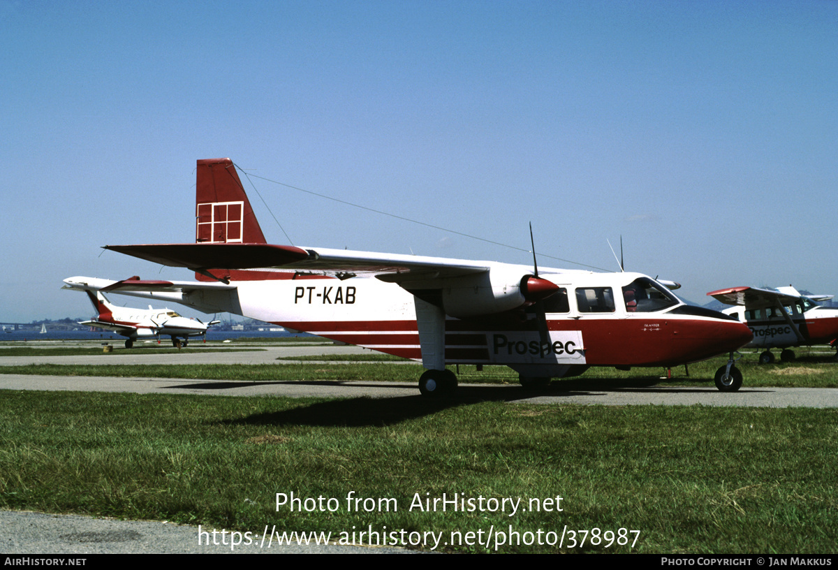 Aircraft Photo of PT-KAB | Britten-Norman BN-2A-9 Islander | Prospec SA - Geologia | AirHistory.net #378987