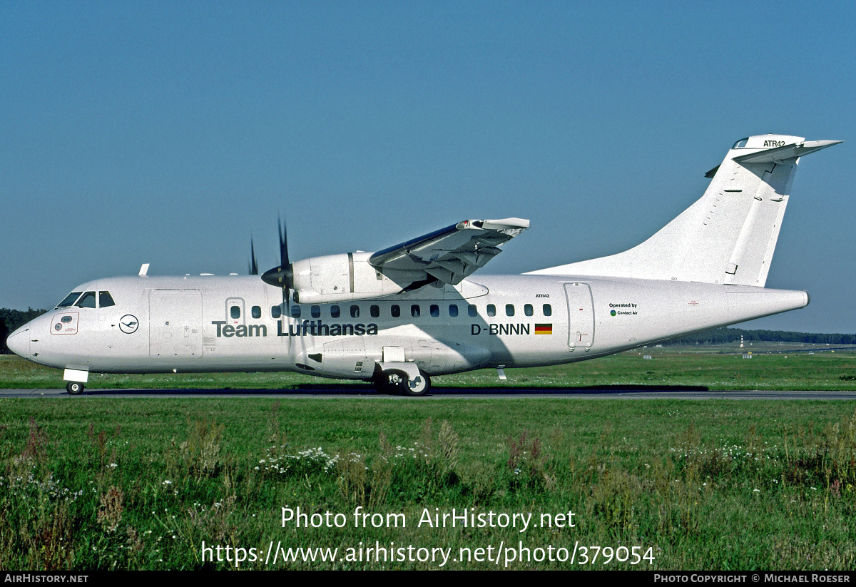 Aircraft Photo of D-BNNN | ATR ATR-42-500 | Team Lufthansa | AirHistory.net #379054