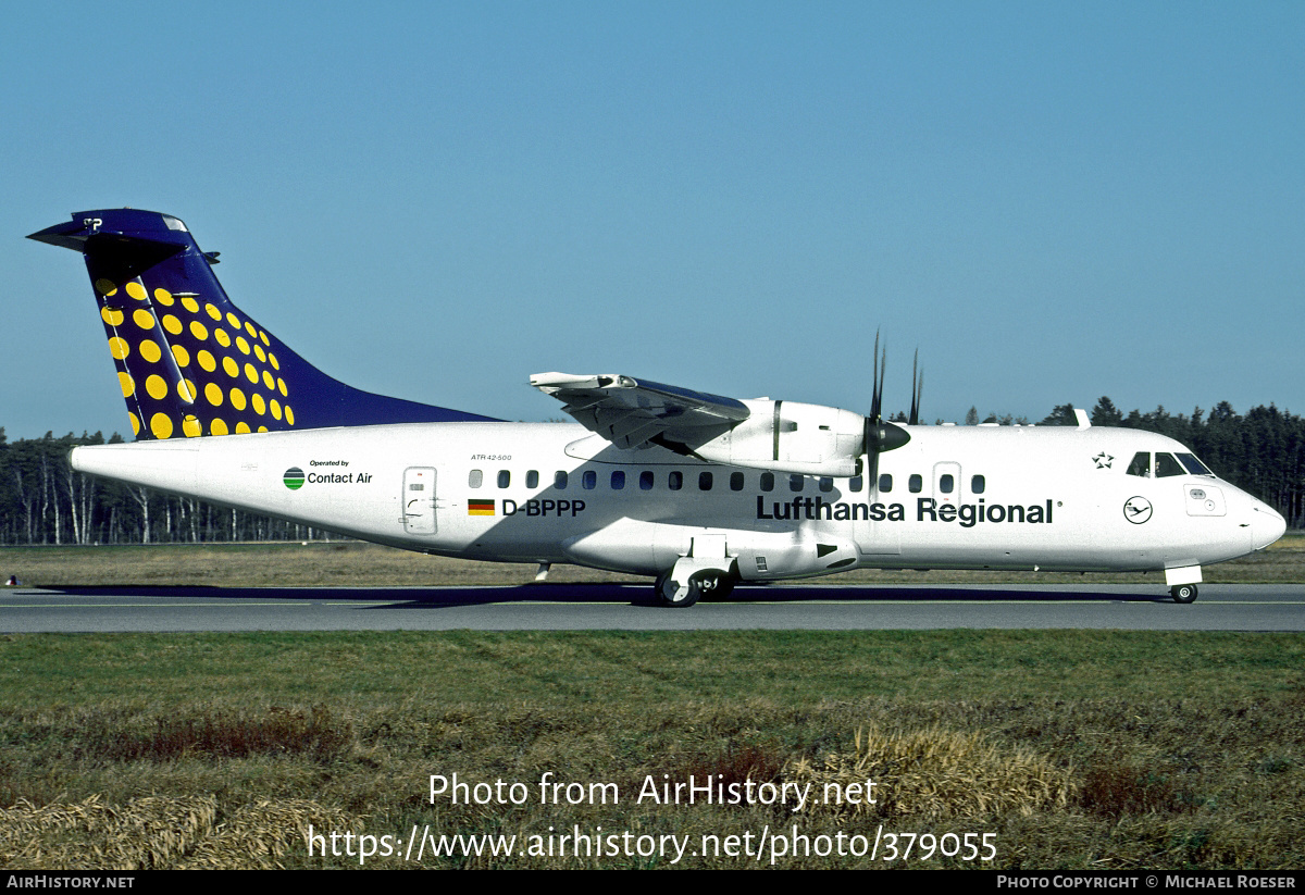 Aircraft Photo of D-BPPP | ATR ATR-42-500 | Lufthansa Regional | AirHistory.net #379055