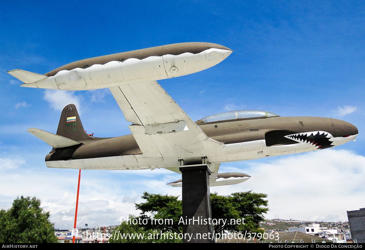 Aircraft Photo of FAE-631 / 56-1630 | Lockheed T-33A | Ecuador - Air Force | AirHistory.net #379063