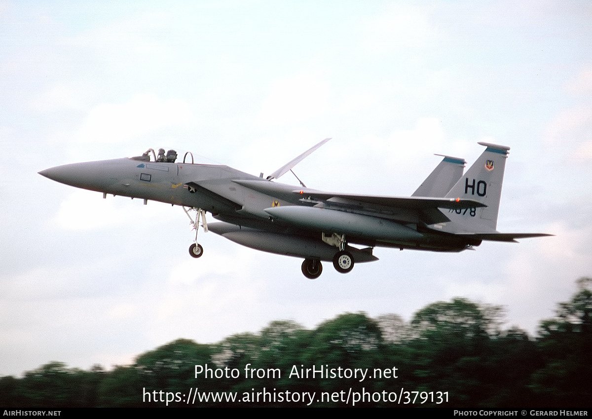 Aircraft Photo of 77-0078 / AF77-078 | McDonnell Douglas F-15A Eagle | USA - Air Force | AirHistory.net #379131