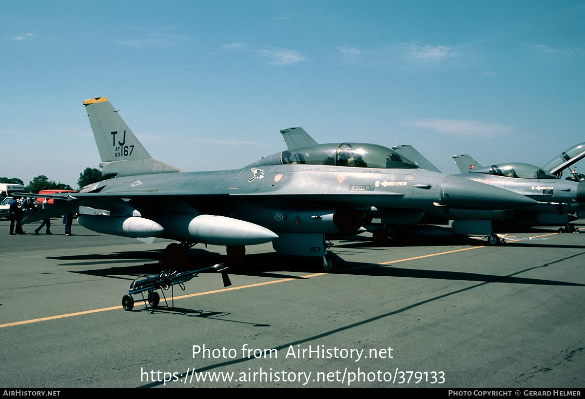 Aircraft Photo of 83-1167 / AF83-167 | General Dynamics F-16B Fighting Falcon | USA - Air Force | AirHistory.net #379133