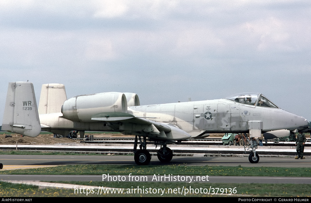 Aircraft Photo of 77-0239 / AF77-239 | Fairchild A-10A Thunderbolt II | USA - Air Force | AirHistory.net #379136