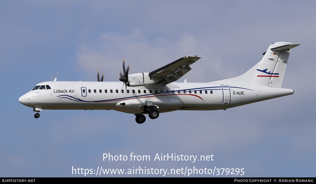 Aircraft Photo of D-ALBC | ATR ATR-72-500 (ATR-72-212A) | Lübeck Air | AirHistory.net #379295