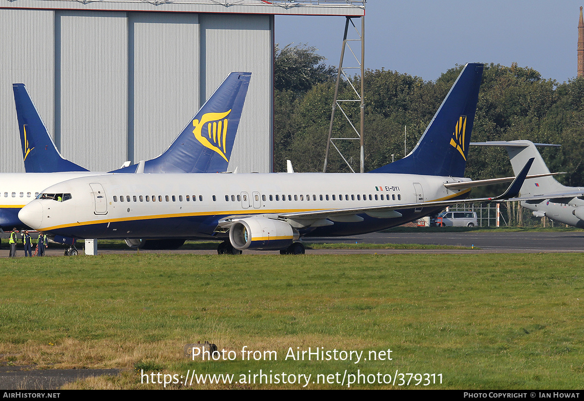 Aircraft Photo of EI-DYI | Boeing 737-8AS | Ryanair | AirHistory.net #379311