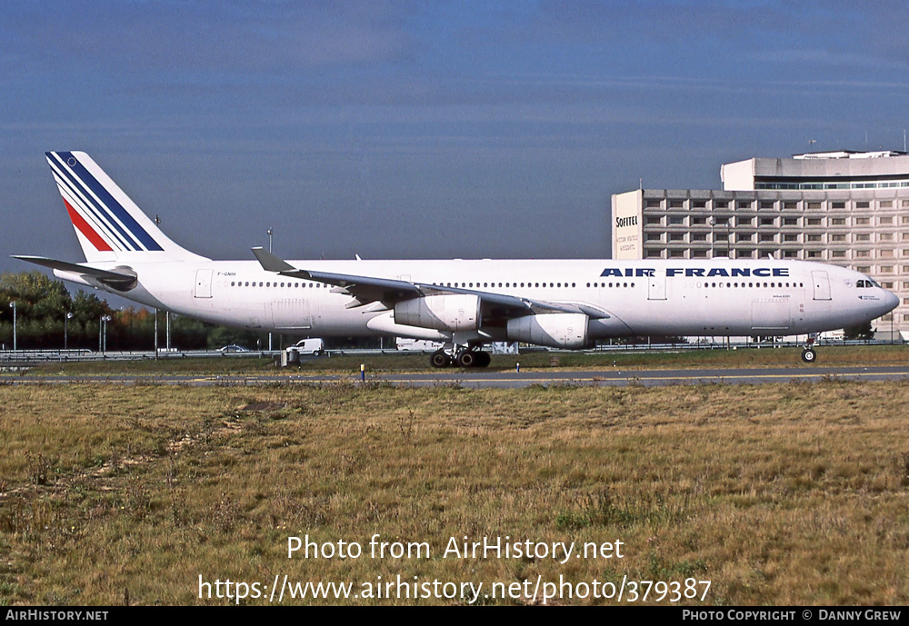 Aircraft Photo of F-GNIH | Airbus A340-313X | Air France | AirHistory.net #379387