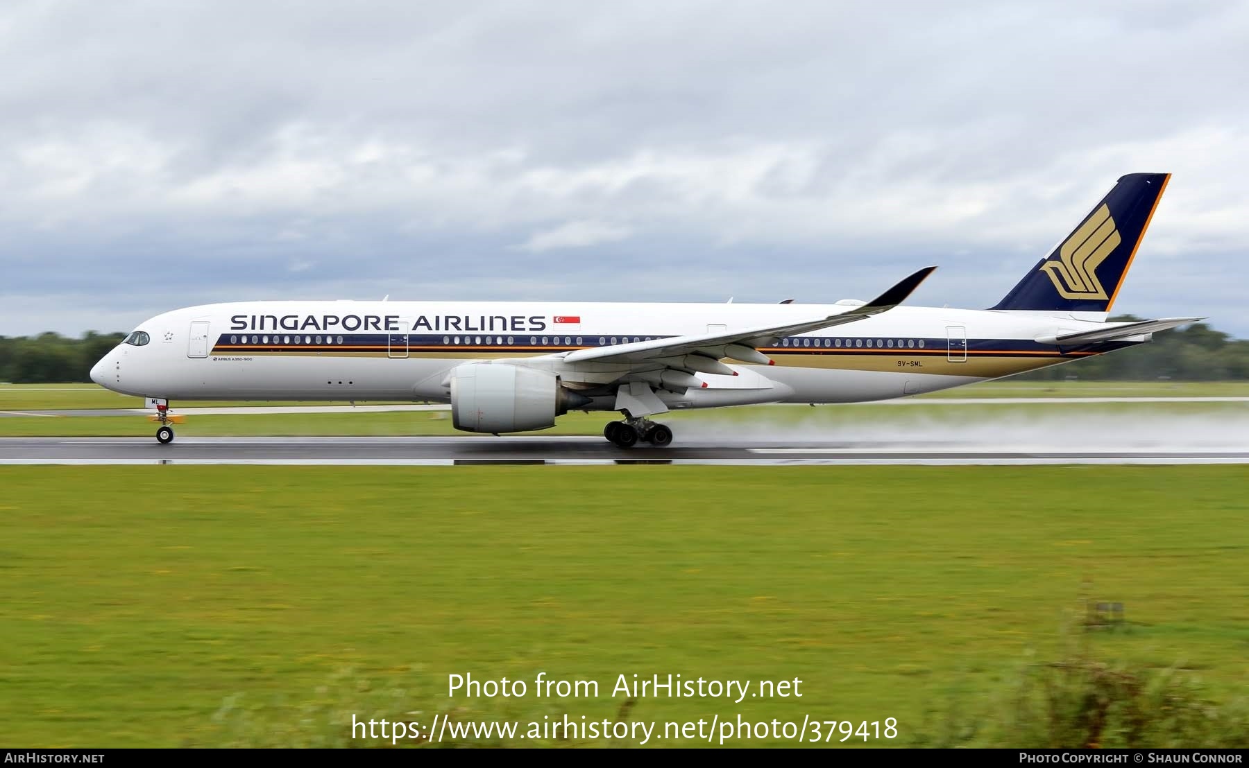 Aircraft Photo of 9V-SML | Airbus A350-941 | Singapore Airlines | AirHistory.net #379418