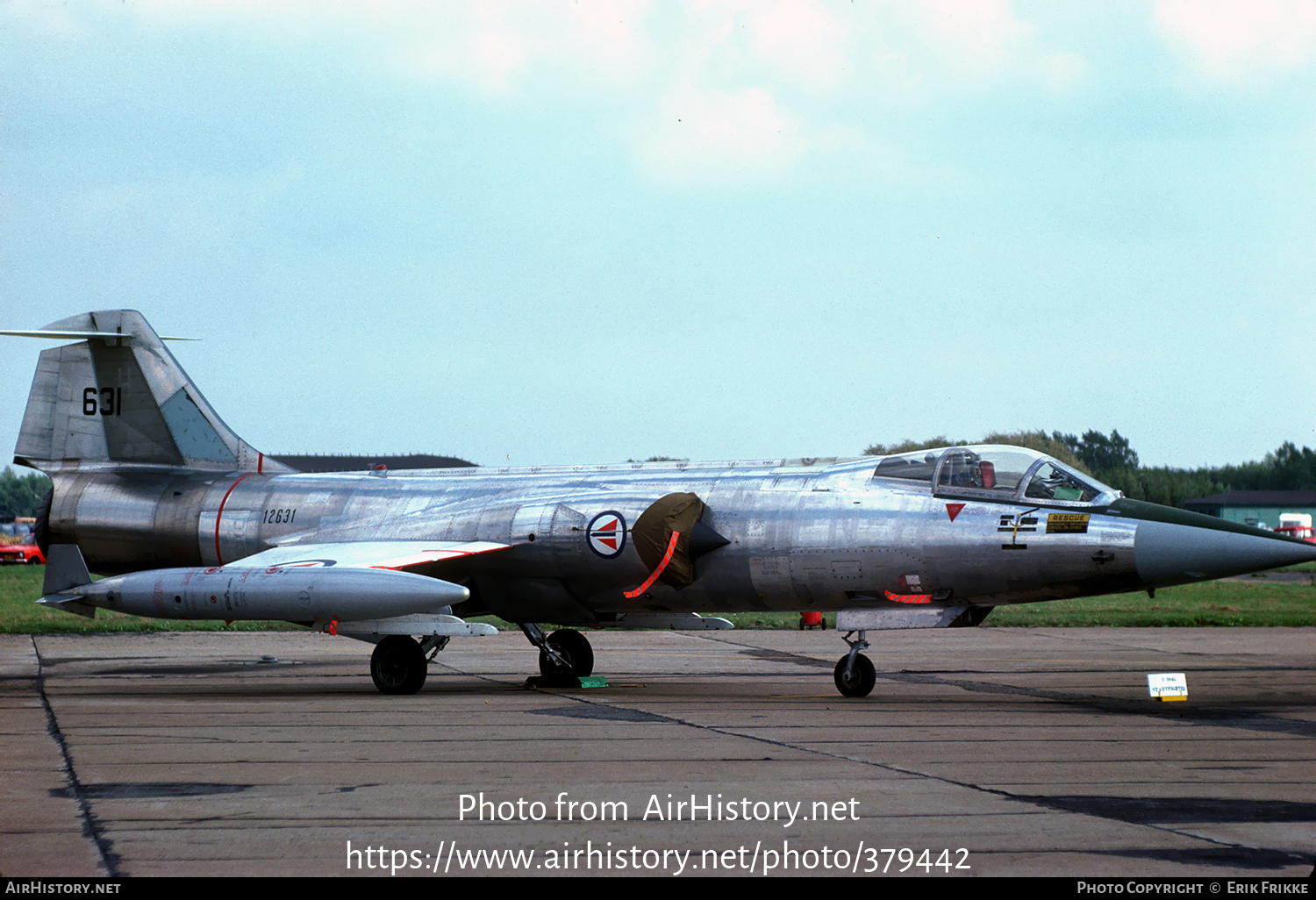 Aircraft Photo of 631 | Lockheed RF-104G Starfighter | Norway - Air Force | AirHistory.net #379442