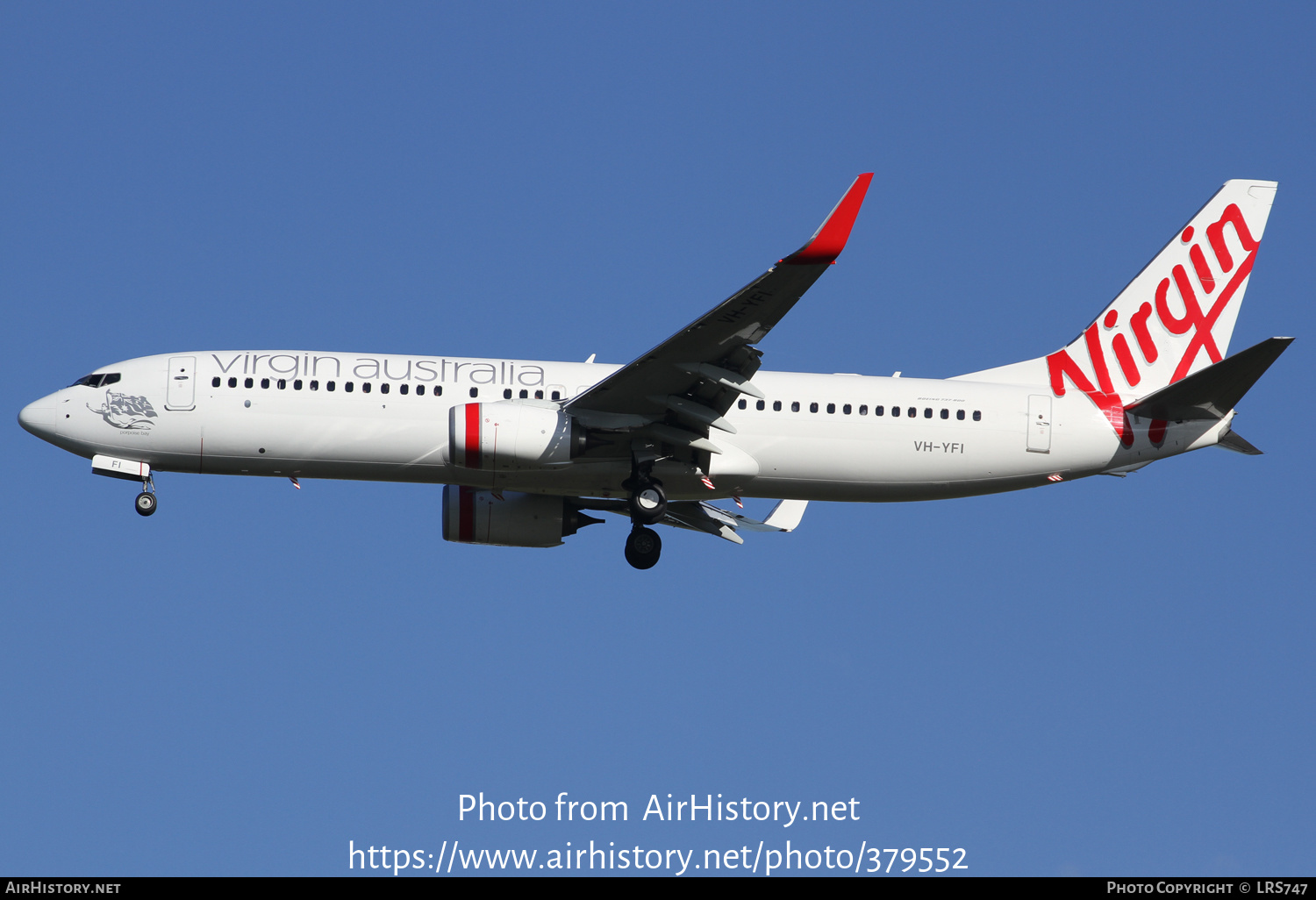 Aircraft Photo of VH-YFI | Boeing 737-8FE | Virgin Australia Airlines | AirHistory.net #379552