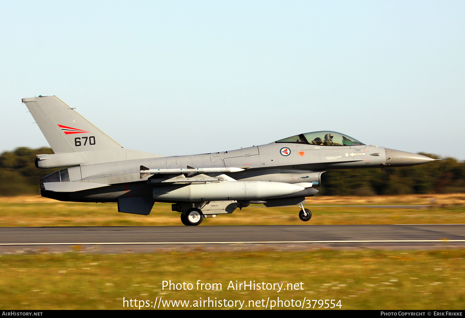 Aircraft Photo of 670 | General Dynamics F-16AM Fighting Falcon | Norway - Air Force | AirHistory.net #379554