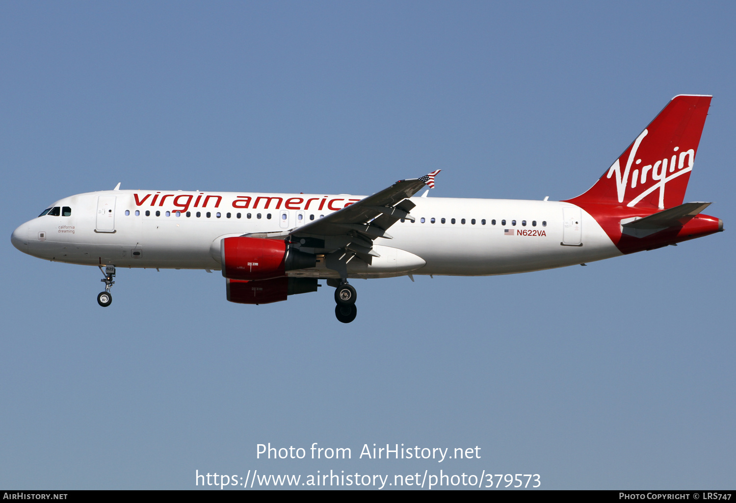 Aircraft Photo of N622VA | Airbus A320-214 | Virgin America | AirHistory.net #379573