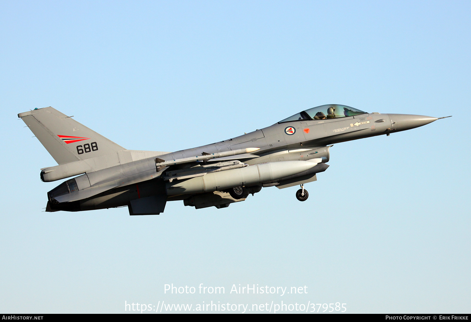 Aircraft Photo of 688 | General Dynamics F-16AM Fighting Falcon | Norway - Air Force | AirHistory.net #379585