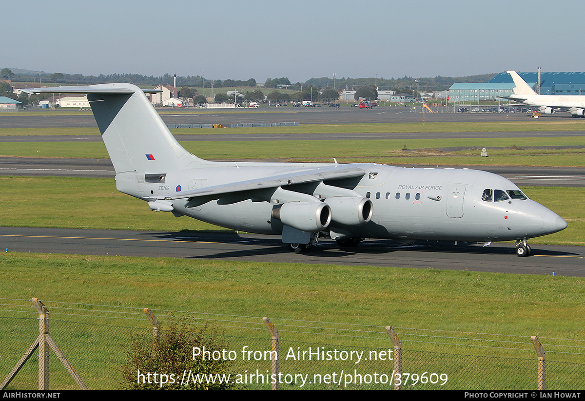 Aircraft Photo of ZE708 | British Aerospace BAe-146 C.3 | UK - Air Force | AirHistory.net #379609