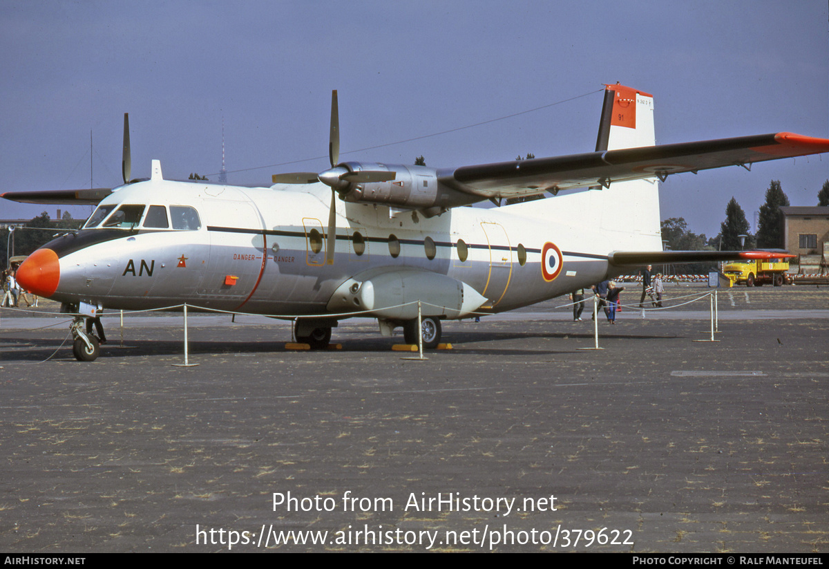 Aircraft Photo of 91 | Aerospatiale N-262D-51 Fregate | France - Air Force | AirHistory.net #379622