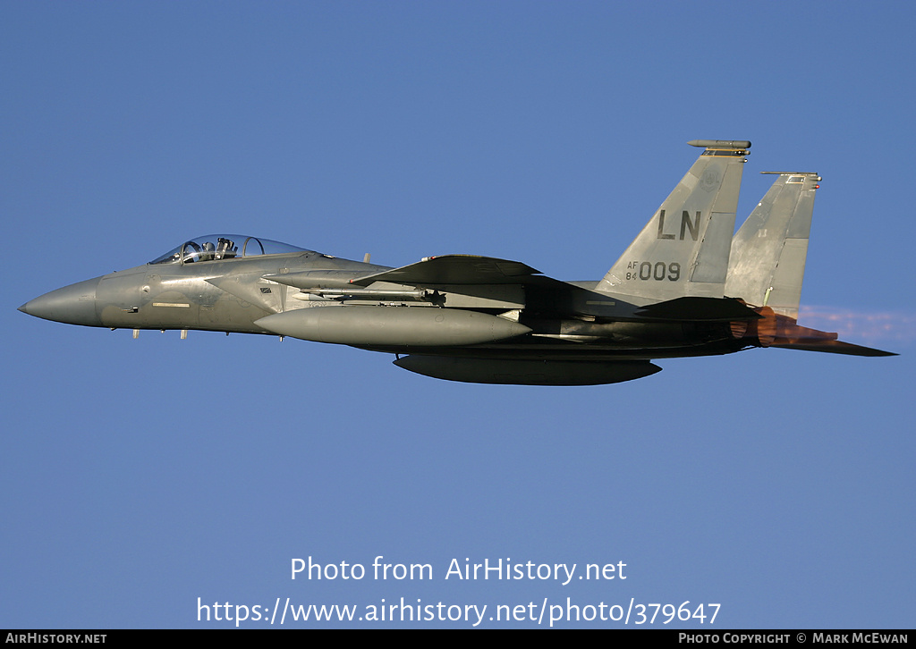 Aircraft Photo of 84-0009 / AF84-009 | McDonnell Douglas F-15C Eagle | USA - Air Force | AirHistory.net #379647