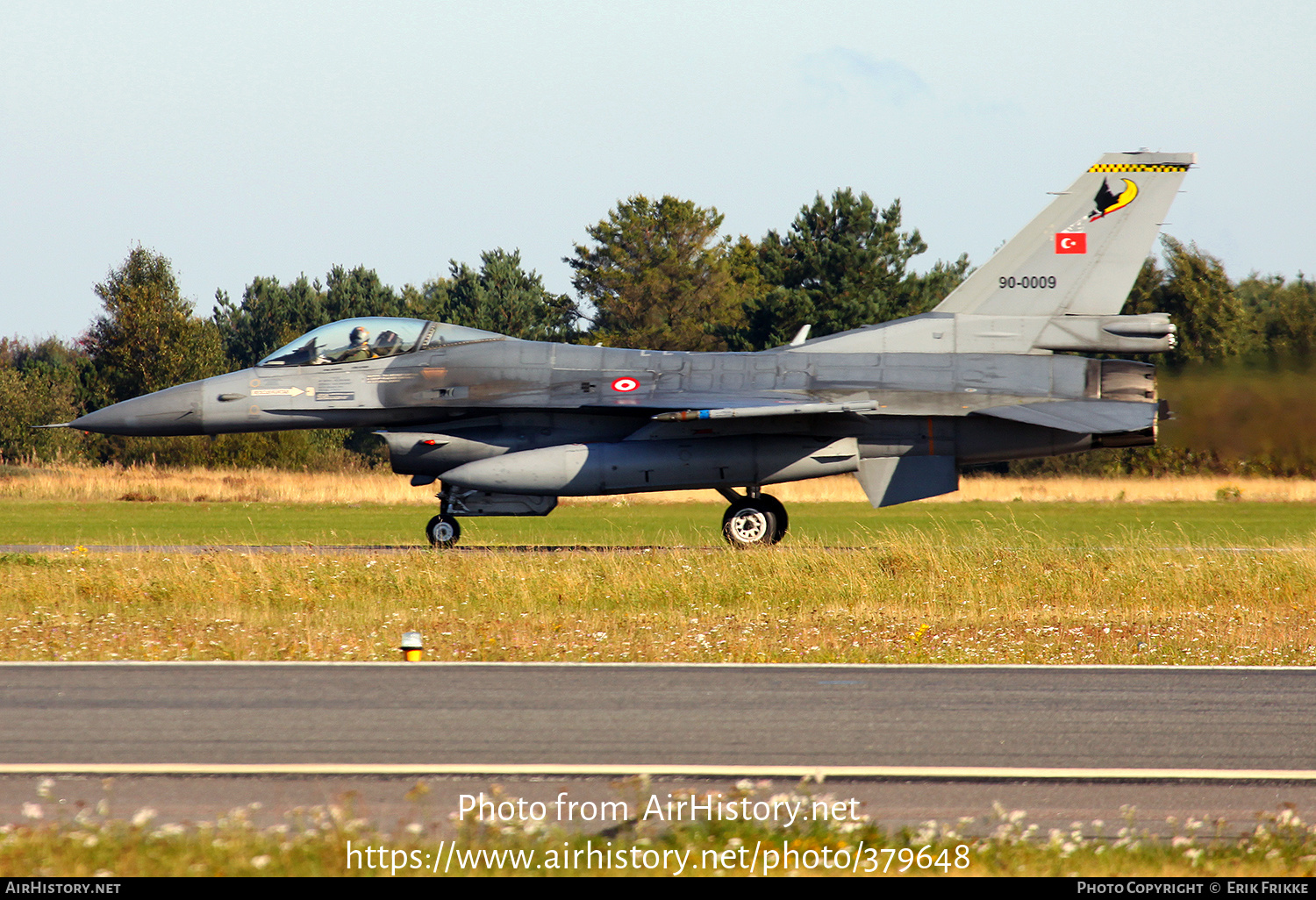 Aircraft Photo of 90-0009 | General Dynamics F-16CG Fighting Falcon | Turkey - Air Force | AirHistory.net #379648