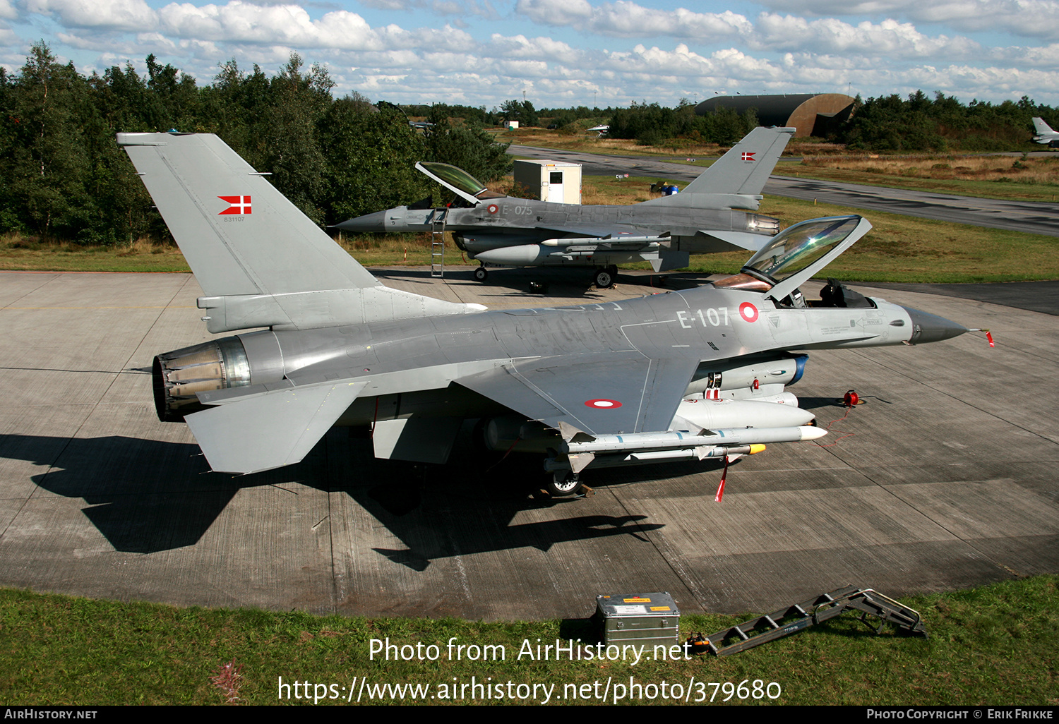 Aircraft Photo of E-107 | General Dynamics F-16AM Fighting Falcon | Denmark - Air Force | AirHistory.net #379680