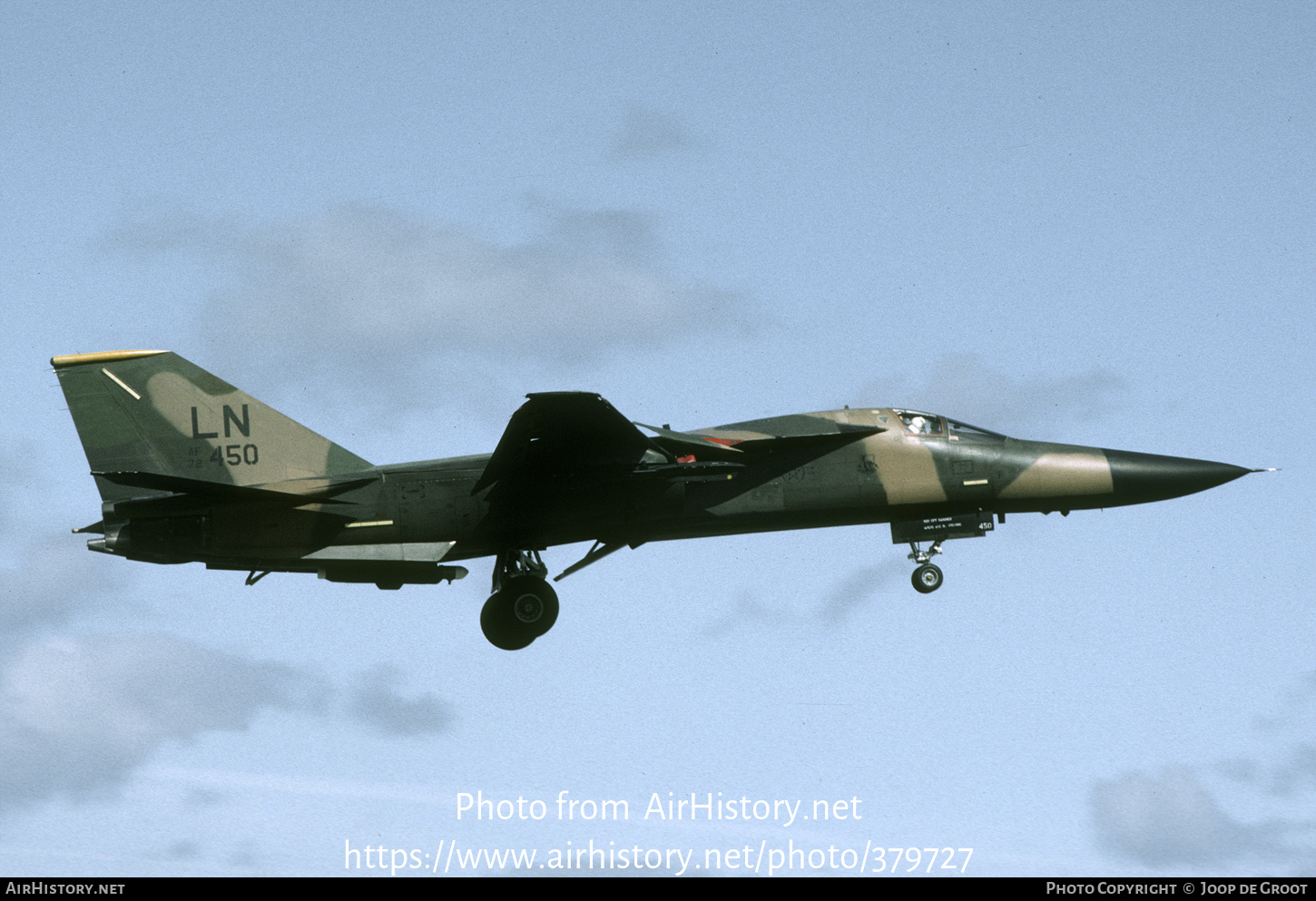 Aircraft Photo of 72-1450 / AF72-450 | General Dynamics F-111F Aardvark | USA - Air Force | AirHistory.net #379727