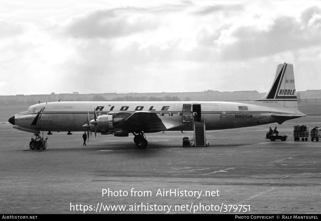 Aircraft Photo of N8215H | Douglas DC-7C(F) | Riddle Airlines | AirHistory.net #379751