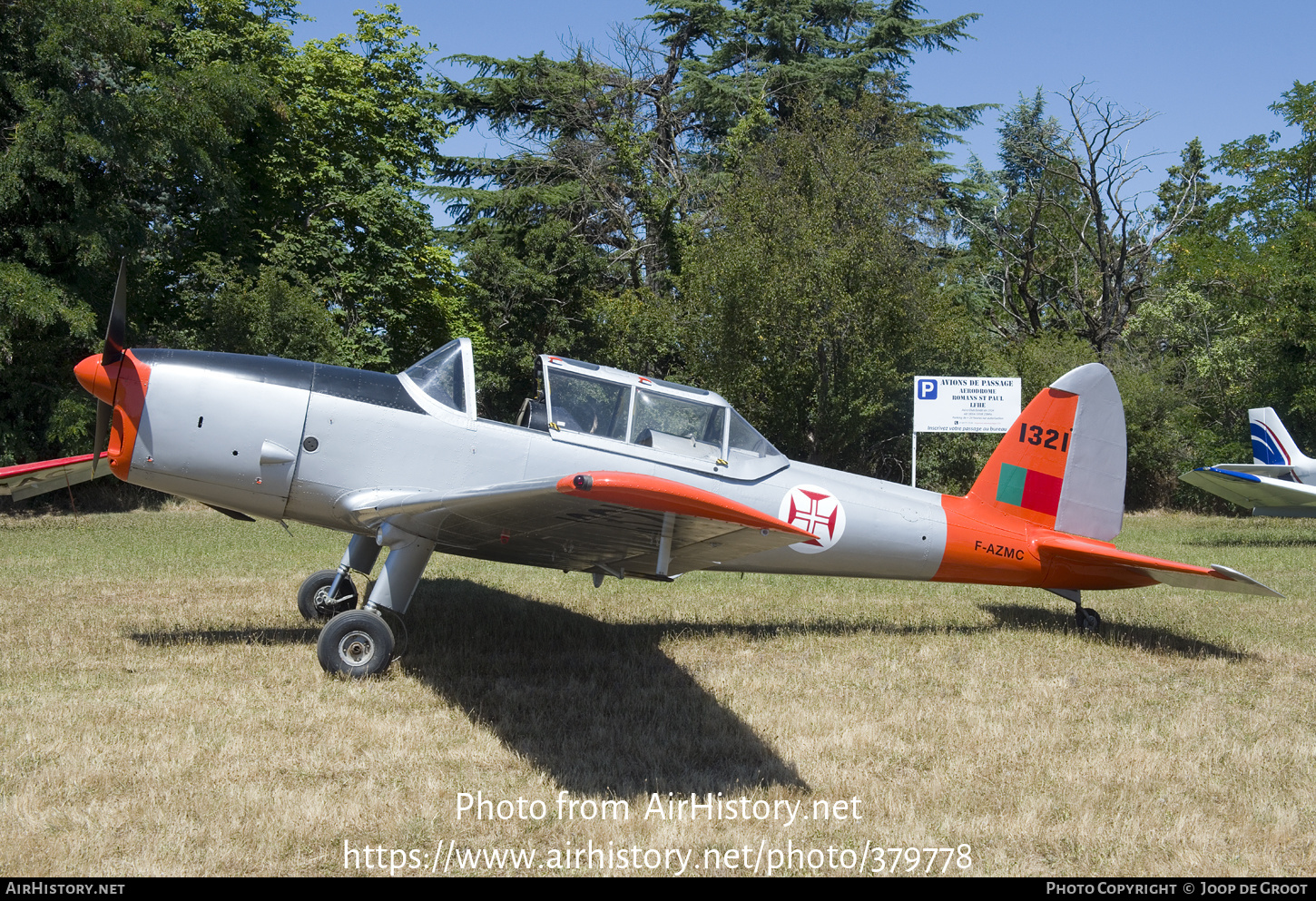 Aircraft Photo of F-AZMC / 1321 | De Havilland Canada DHC-1 Chipmunk T20 | Portugal - Air Force | AirHistory.net #379778