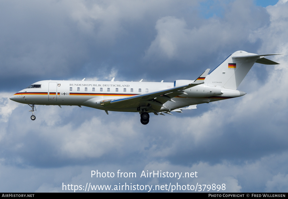 Aircraft Photo of 1403 | Bombardier Global 5000 (BD-700-1A11) | Germany - Air Force | AirHistory.net #379898