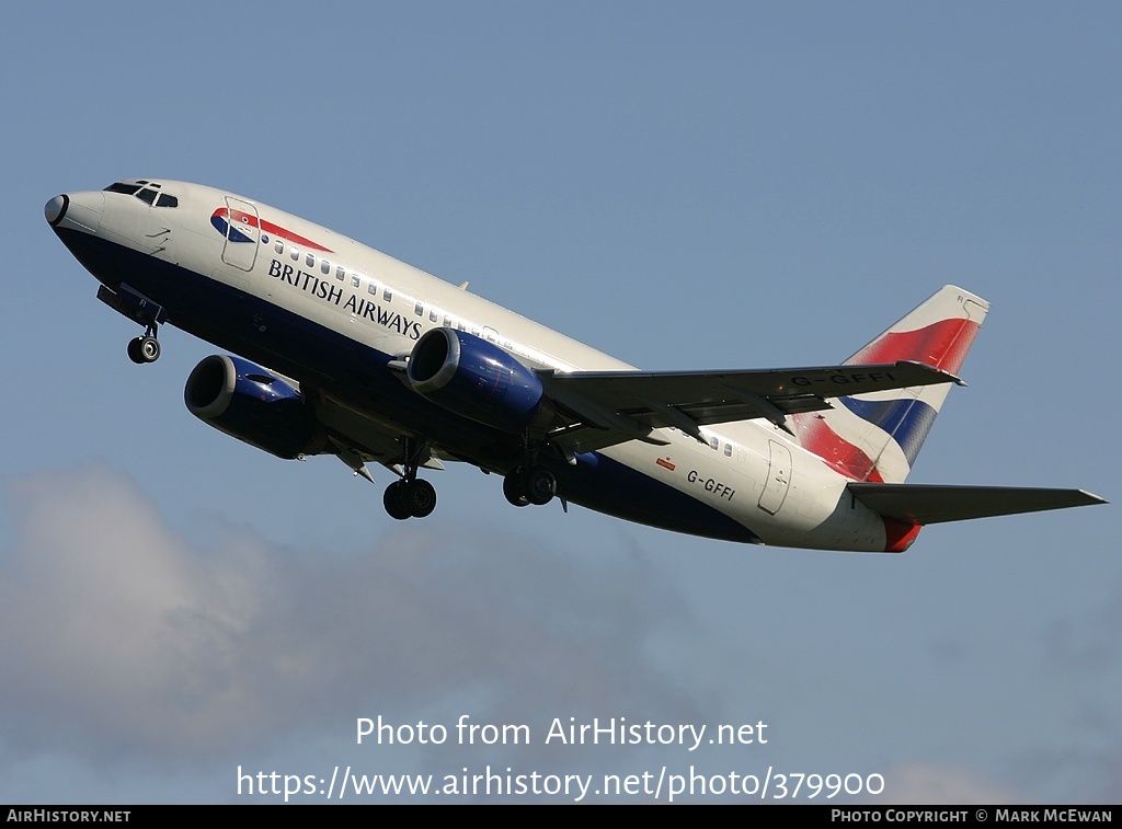 Aircraft Photo of G-GFFI | Boeing 737-528 | British Airways | AirHistory.net #379900