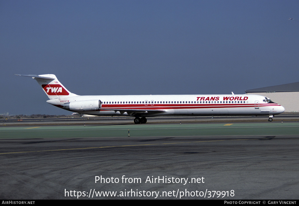 Aircraft Photo of N903TW | McDonnell Douglas MD-82 (DC-9-82) | Trans World Airlines - TWA | AirHistory.net #379918