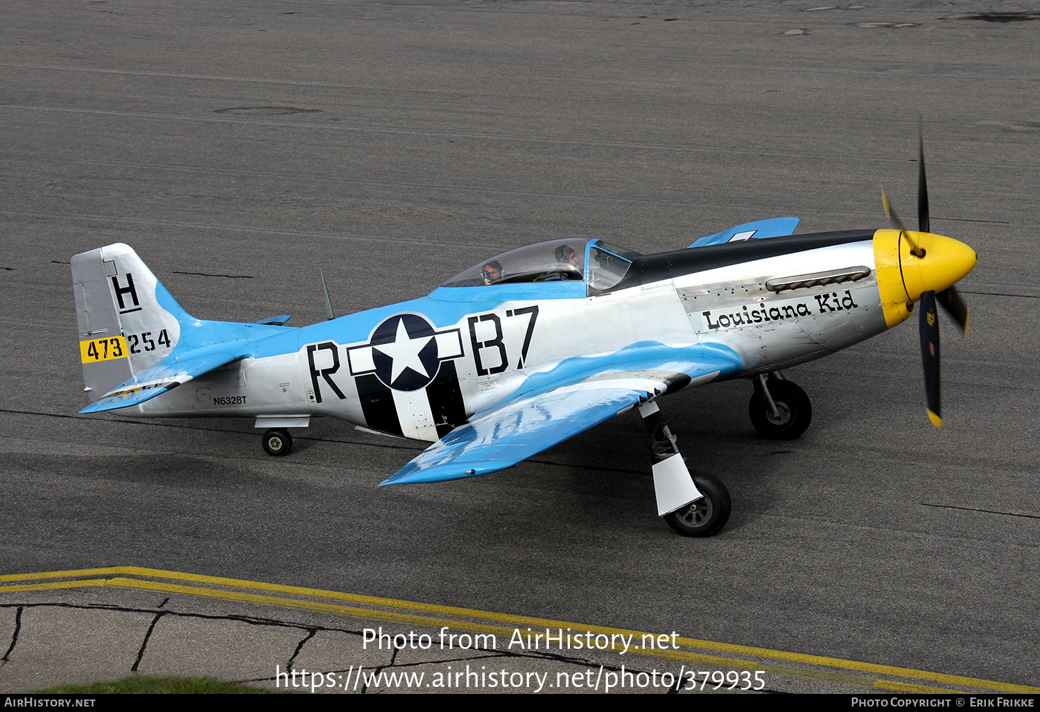 Aircraft Photo of N6328T / 473254 | North American P-51D Mustang | USA - Air Force | AirHistory.net #379935