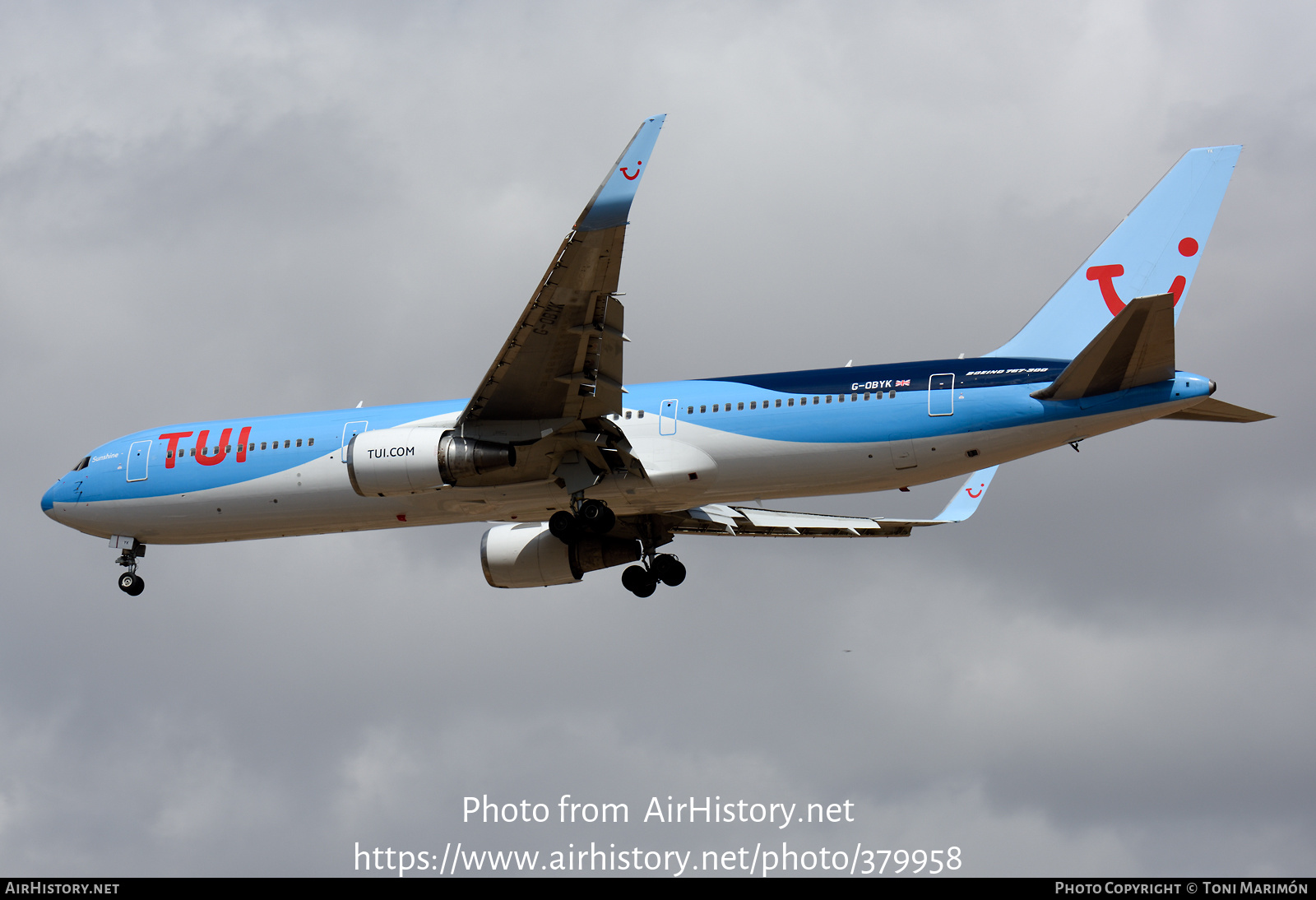 Aircraft Photo of G-OBYK | Boeing 767-38A/ER | TUI | AirHistory.net #379958