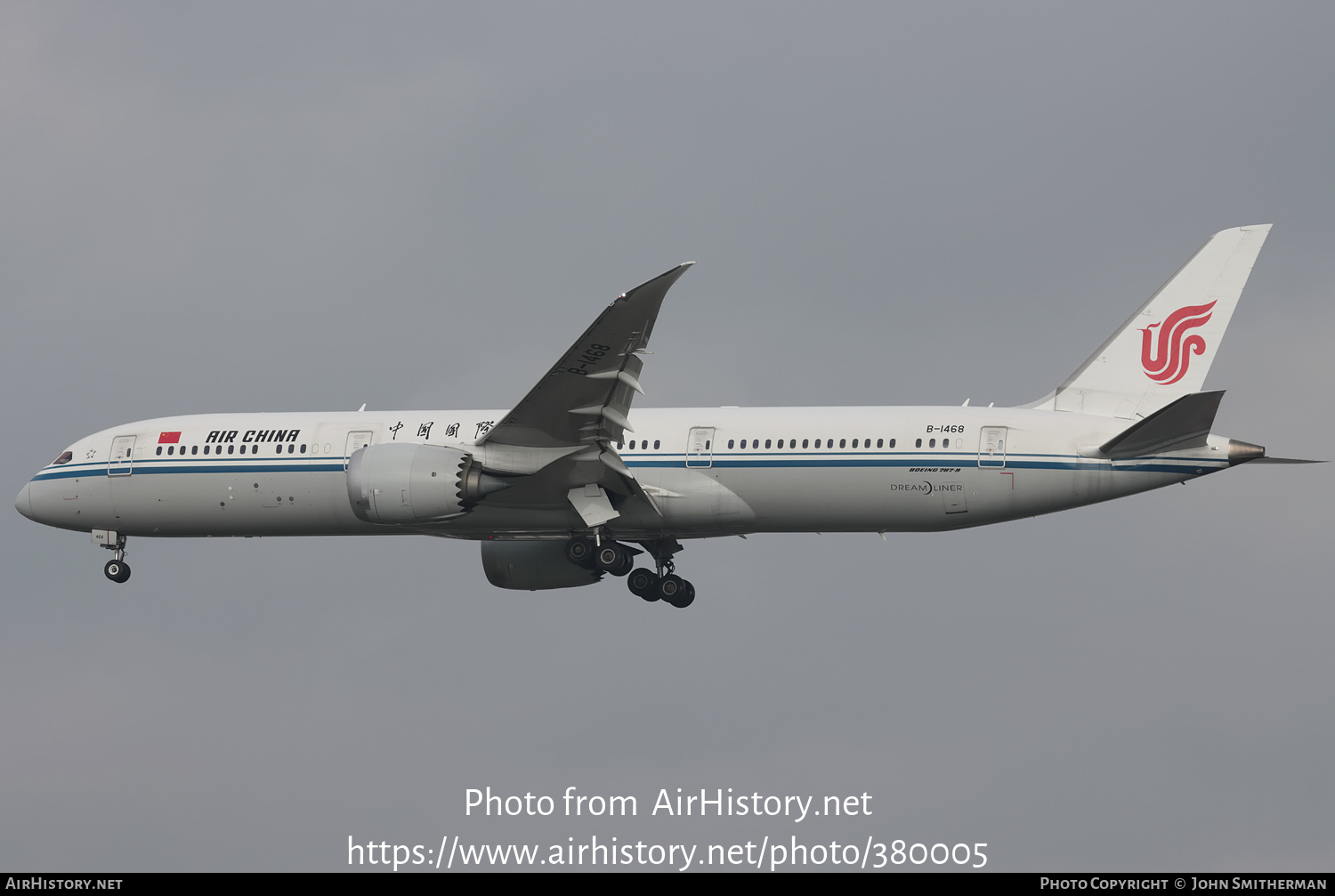 Aircraft Photo of B-1468 | Boeing 787-9 Dreamliner | Air China | AirHistory.net #380005