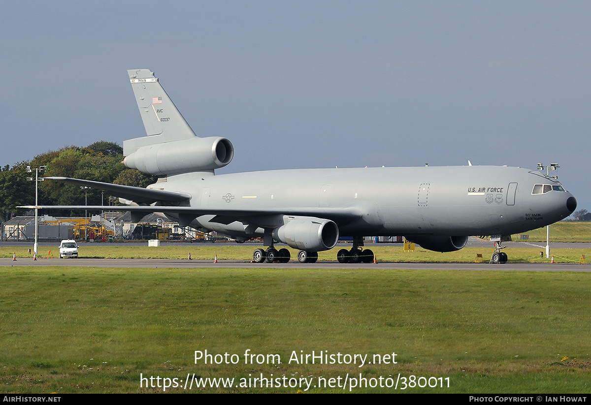 Aircraft Photo of 86-0037 / 60037 | McDonnell Douglas KC-10A Extender (DC-10-30CF) | USA - Air Force | AirHistory.net #380011