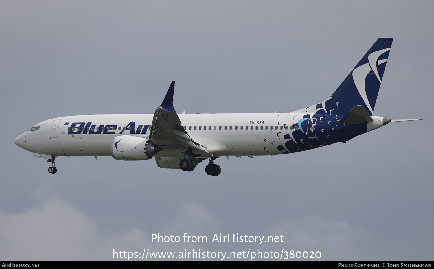 Aircraft Photo of YR-MXA | Boeing 737-8 Max 8 | Blue Air | AirHistory.net #380020