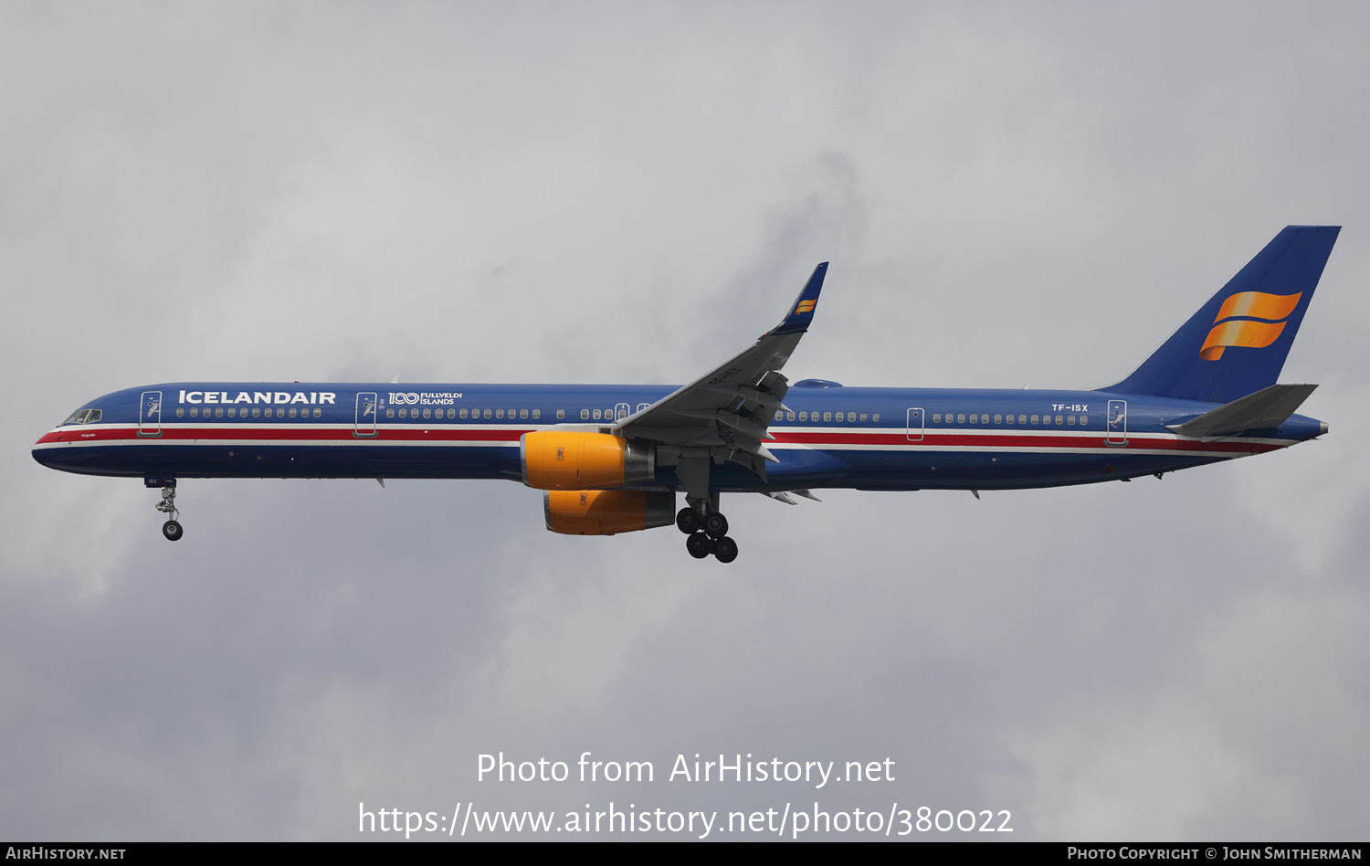 Aircraft Photo of TF-ISX | Boeing 757-3E7 | Icelandair | AirHistory.net #380022