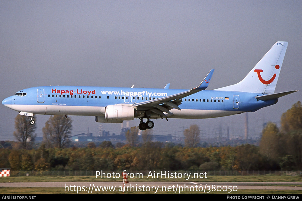 Aircraft Photo of D-AHFC | Boeing 737-8K5 | Hapag-Lloyd | AirHistory.net #380050