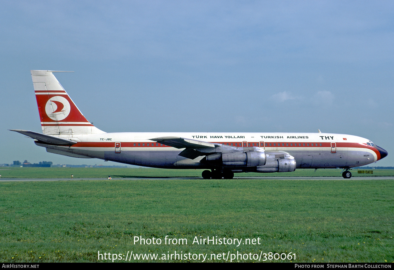 Aircraft Photo of TC-JBC | Boeing 707-121(B) | THY Türk Hava Yolları - Turkish Airlines | AirHistory.net #380061