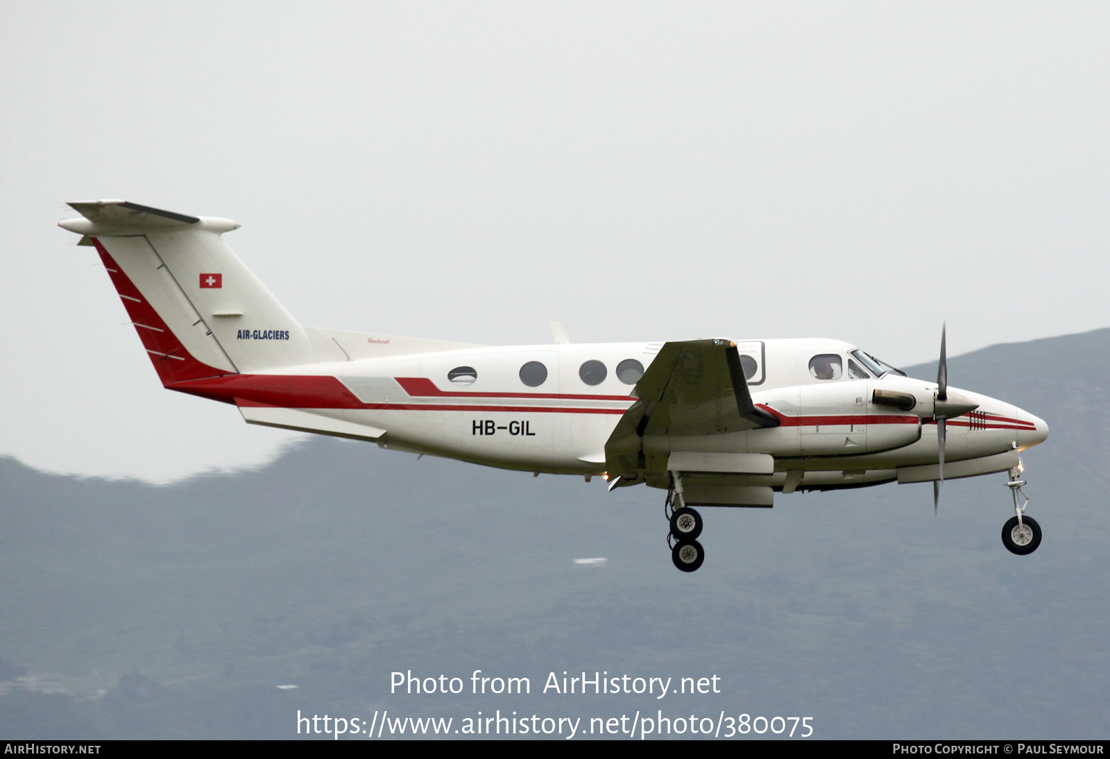 Aircraft Photo of HB-GIL | Beech 200 Super King Air | Air Glaciers | AirHistory.net #380075