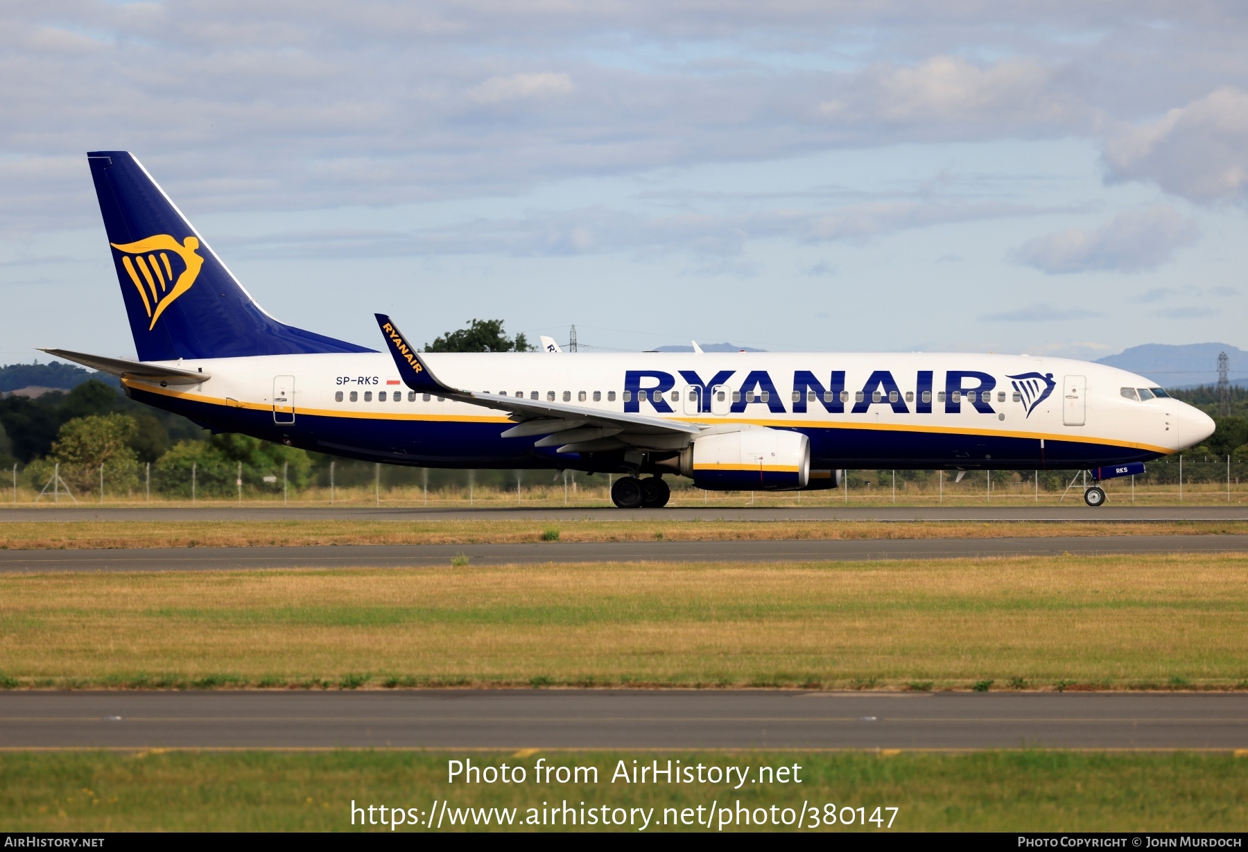 Aircraft Photo of SP-RKS | Boeing 737-8AS | Ryanair | AirHistory.net #380147