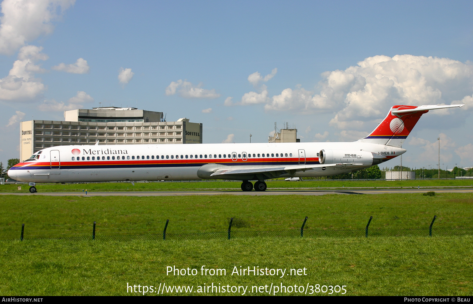 Aircraft Photo of I-SMEM | McDonnell Douglas MD-82 (DC-9-82) | Meridiana | AirHistory.net #380305