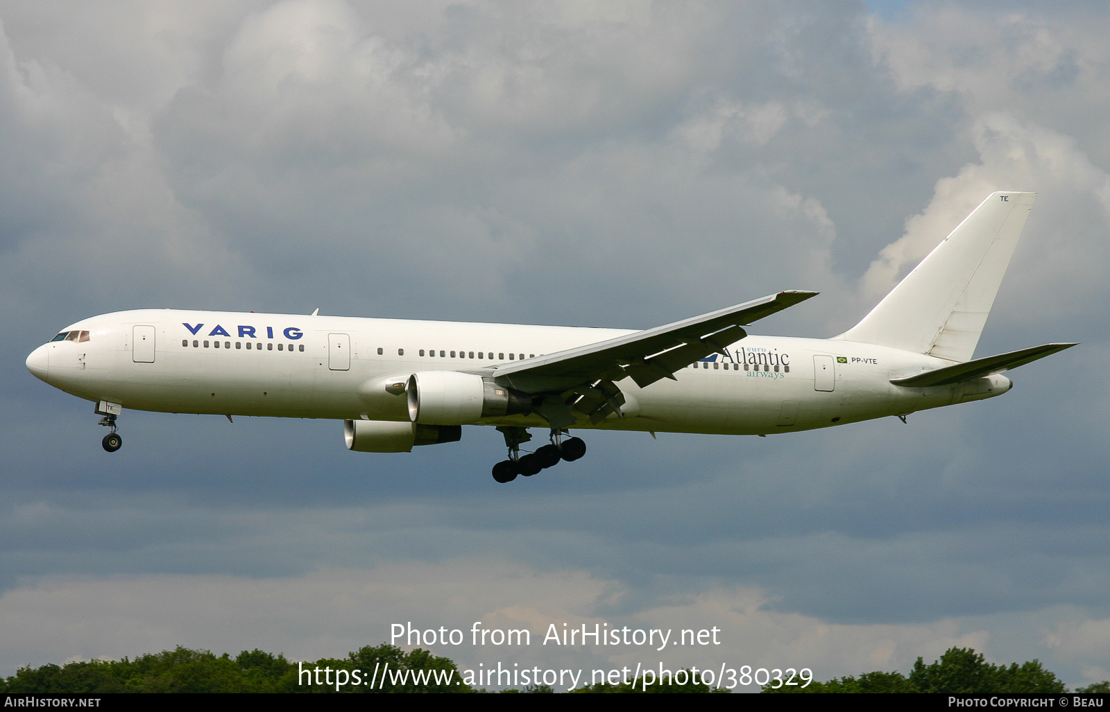 Aircraft Photo of PP-VTE | Boeing 767-3Y0/ER | Varig | AirHistory.net #380329