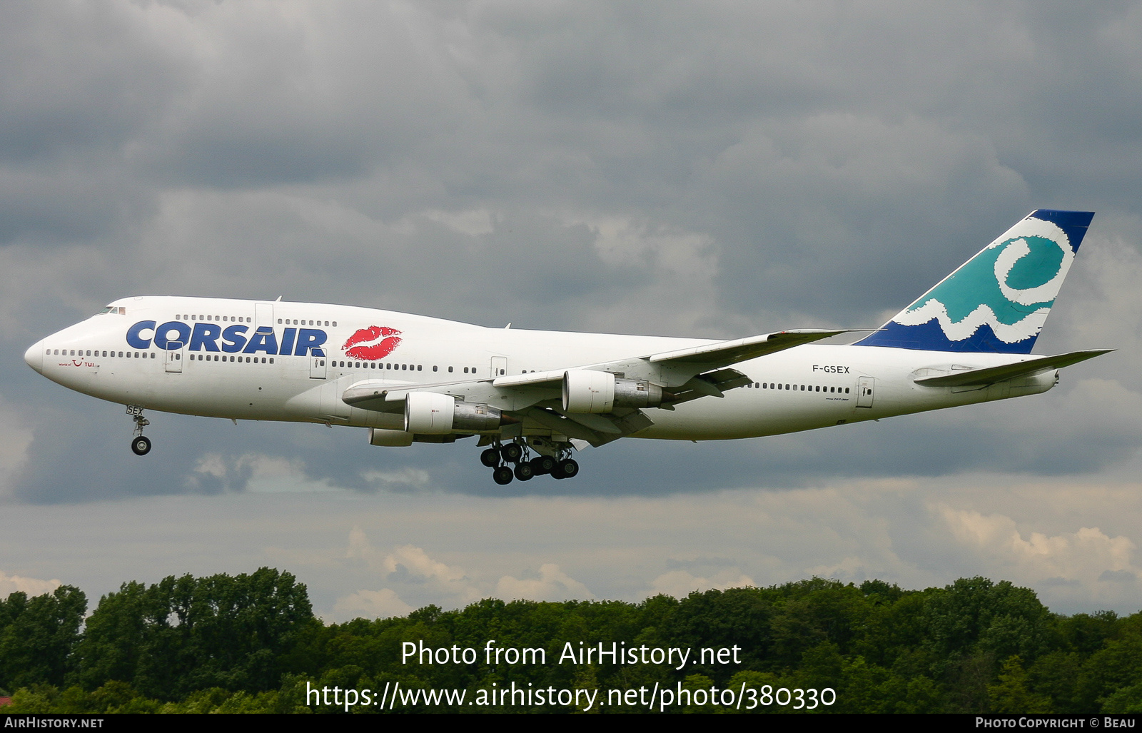 Aircraft Photo of F-GSEX | Boeing 747-312 | Corsair | AirHistory.net #380330