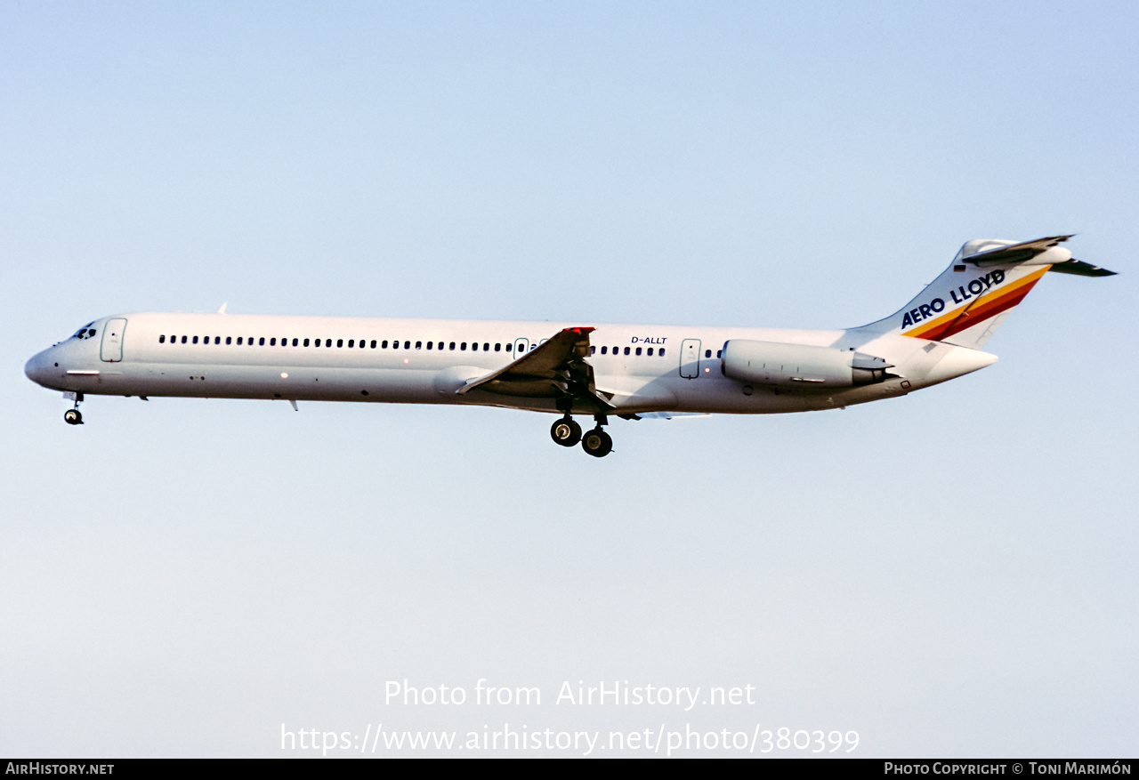 Aircraft Photo of D-ALLT | McDonnell Douglas MD-82 (DC-9-82) | Aero Lloyd | AirHistory.net #380399