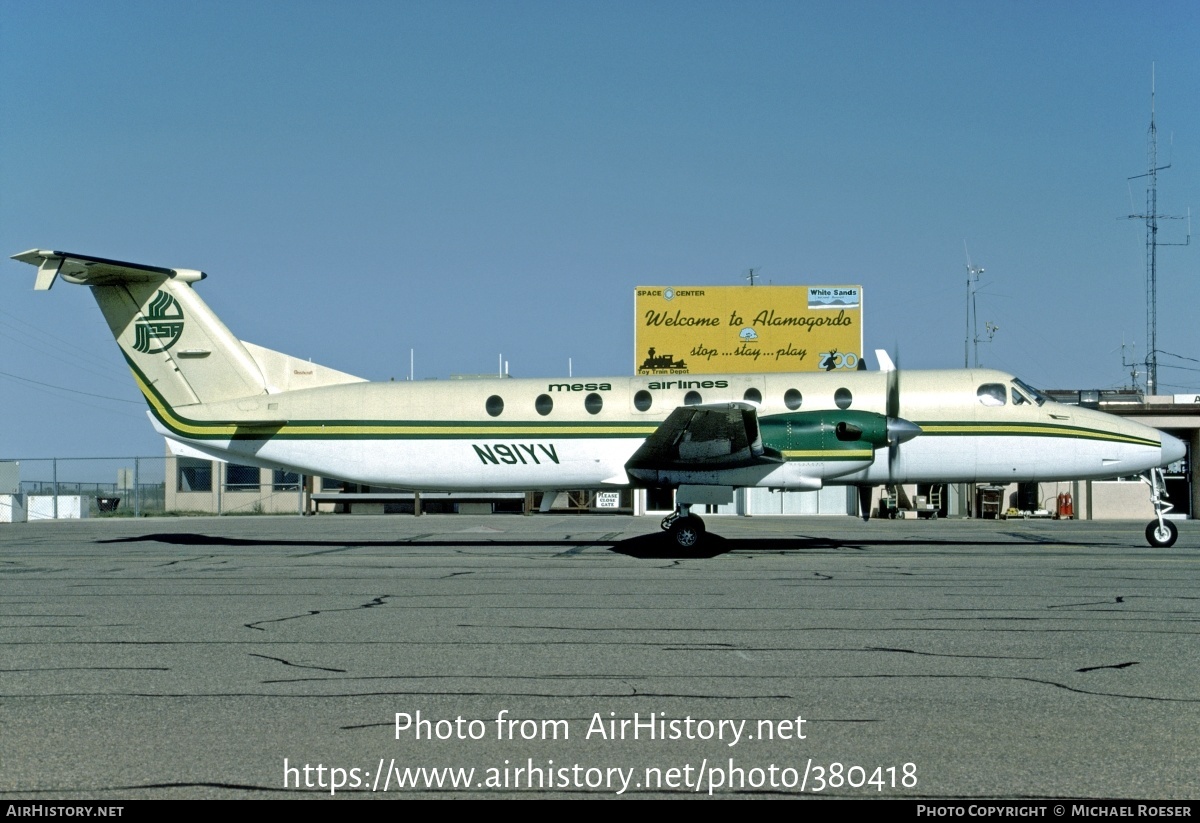 Aircraft Photo of N91YV | Beech 1900C-1 | Mesa Airlines | AirHistory.net #380418