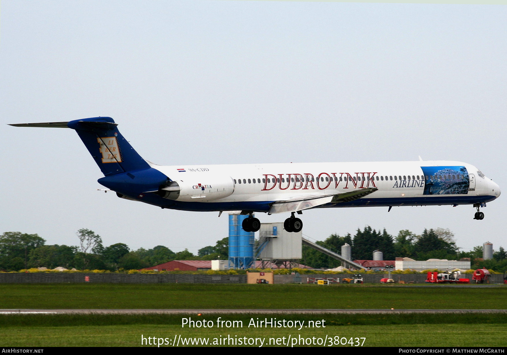 Aircraft Photo of 9A-CDD | McDonnell Douglas MD-82 (DC-9-82) | Dubrovnik Airline | AirHistory.net #380437