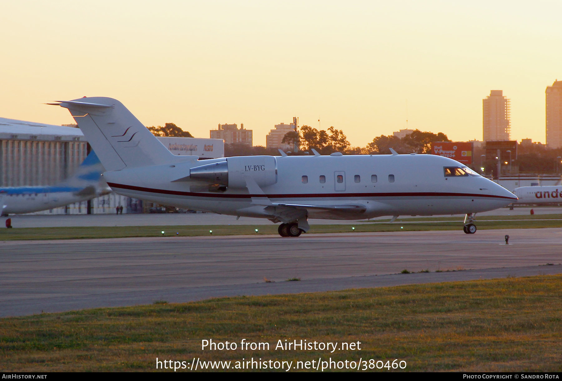 Aircraft Photo of LV-BYG | Canadair Challenger 601-3A (CL-600-2B16) | AirHistory.net #380460