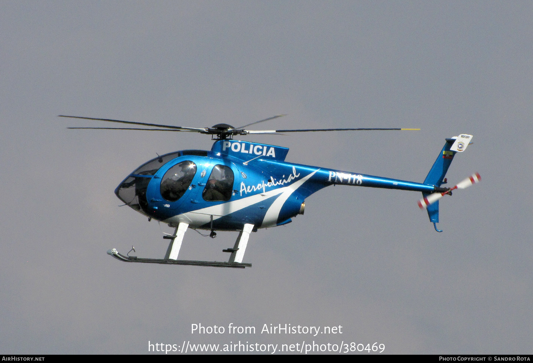 Aircraft Photo of PN-118 | McDonnell Douglas MD-530FF | Ecuador - Police | AirHistory.net #380469