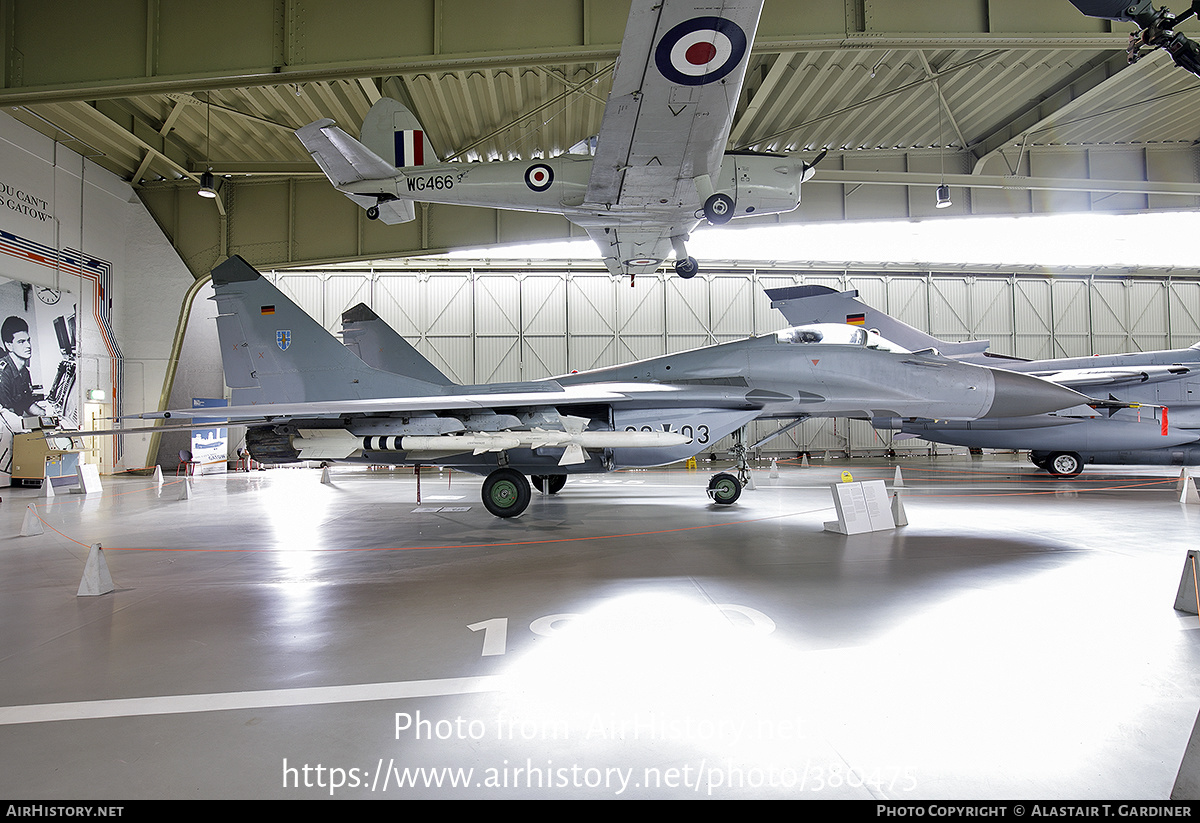 Aircraft Photo of 2903 | Mikoyan-Gurevich MiG-29G (9-12A) | Germany - Air Force | AirHistory.net #380475