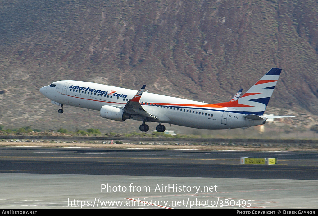 Aircraft Photo of OK-TSG | Boeing 737-82R | Smartwings | AirHistory.net #380495