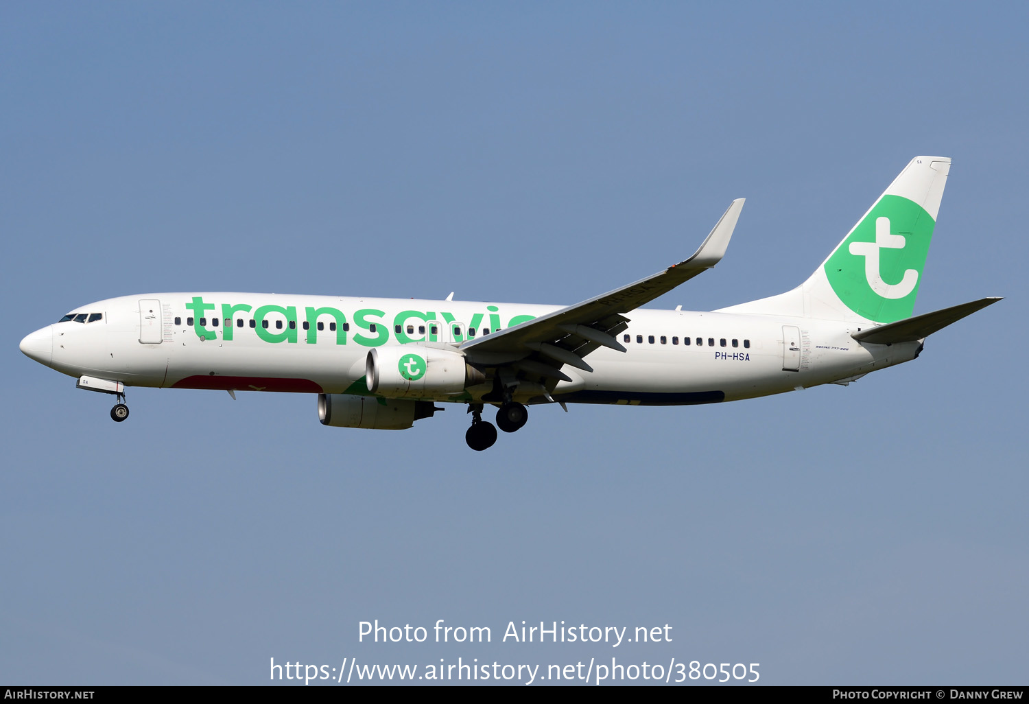 Aircraft Photo of PH-HSA | Boeing 737-8K2 | Transavia | AirHistory.net #380505