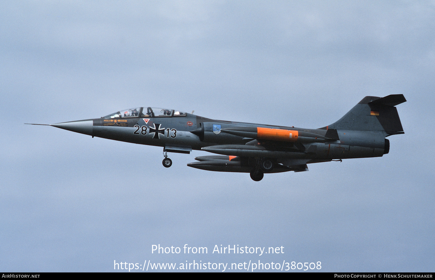 Aircraft Photo of 2813 | Lockheed TF-104G Starfighter | Germany - Air Force | AirHistory.net #380508